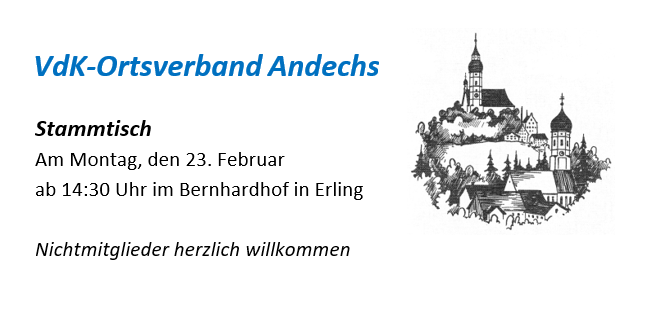 2026 02 23 VdK OVAndechs Stammtisch