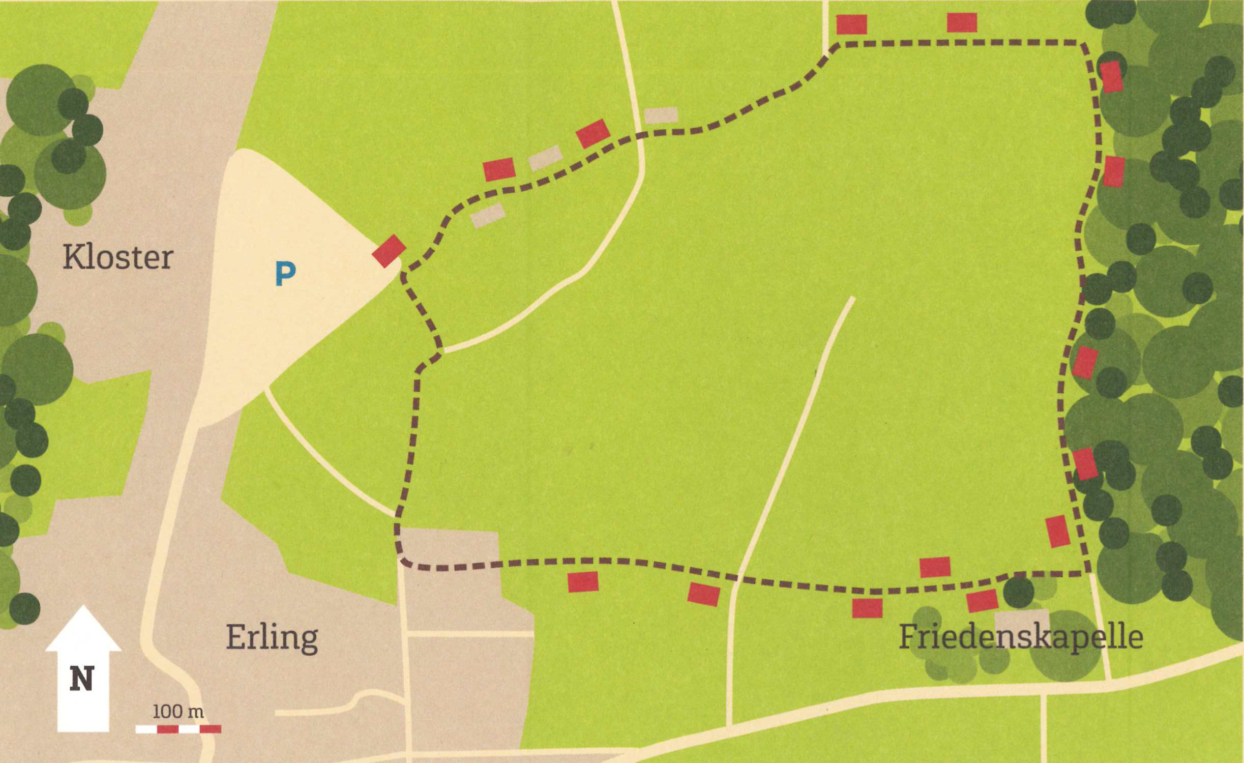Landeskultureller Wanderweg auf Erlinger Flur 