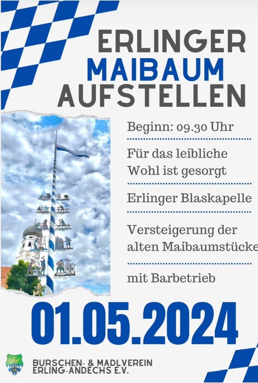 2024 Maibaum Aufstellen Erling