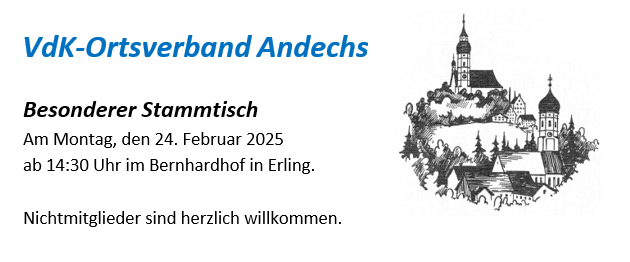 2025 02 24 VdKOVAndechs stammtisch