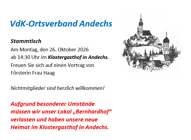 2026 10 26 VdK OV Stammtisch